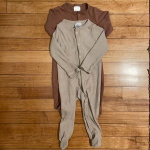 6-12 months Mebie Baby Footed Romper/Sleep and Play